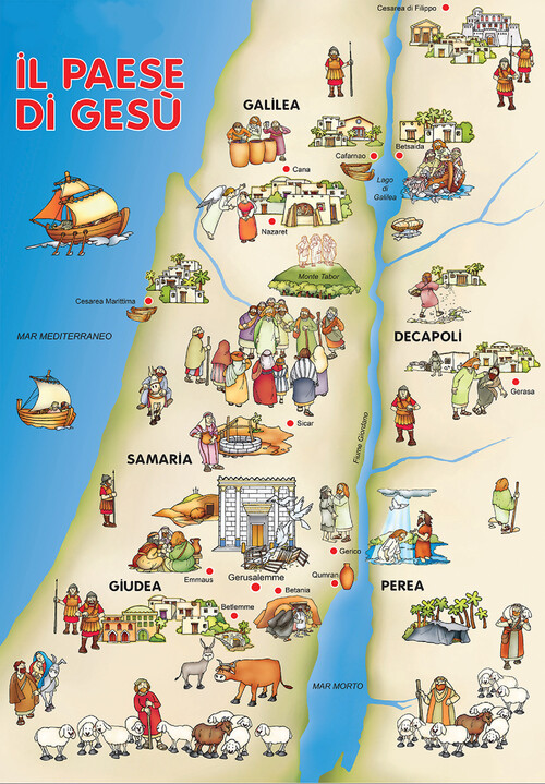 Cartina della Palestina