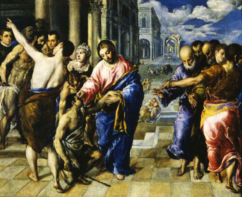 La guarigione del cieco - El Greco