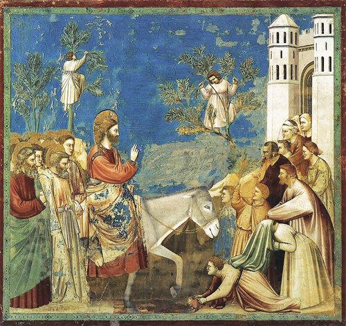 Entrata di Gesù in Gerusalemme - Giotto