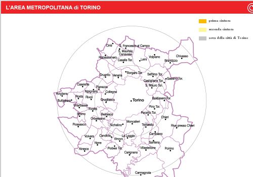 L’area metropolitana di Torino