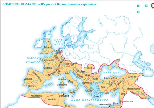 L’impero romano nell’epoca della sua massima espansione