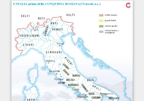 L’Italia prima della conquista romana (VI secolo a.C.)