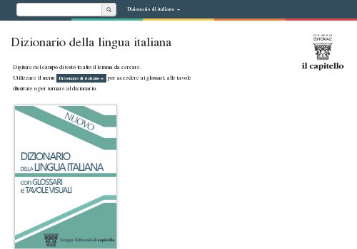 Dizionario della lingua italiana