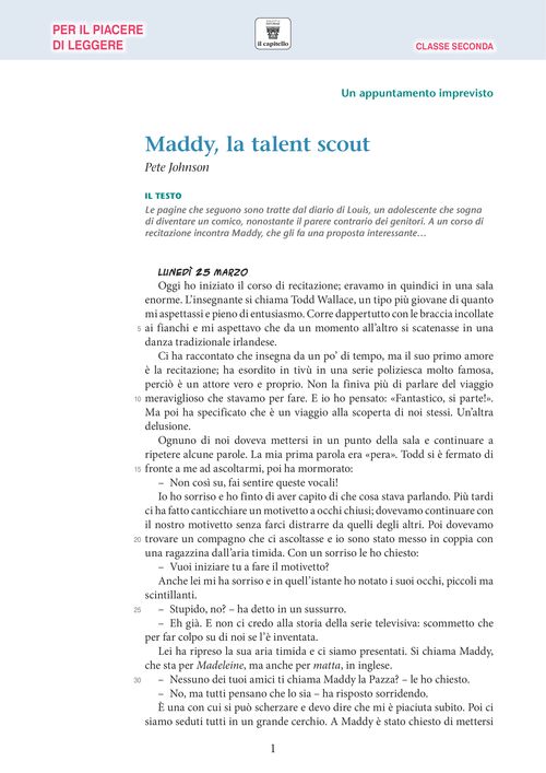 P. Johnson, Maddy, la talent scout