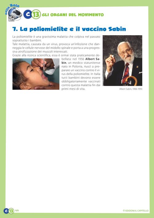 La poliomielitee il vaccino Sabin