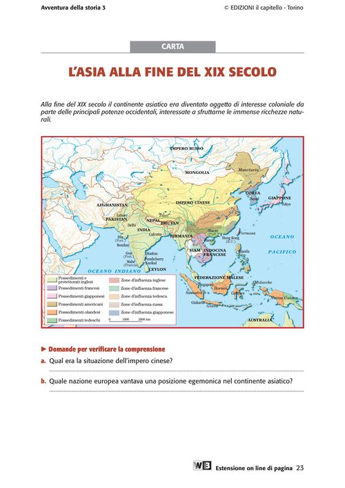 L'Asia alla fine del XIX secolo