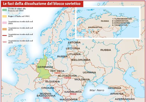 Le fasi della dissoluzione del blocco sovietico