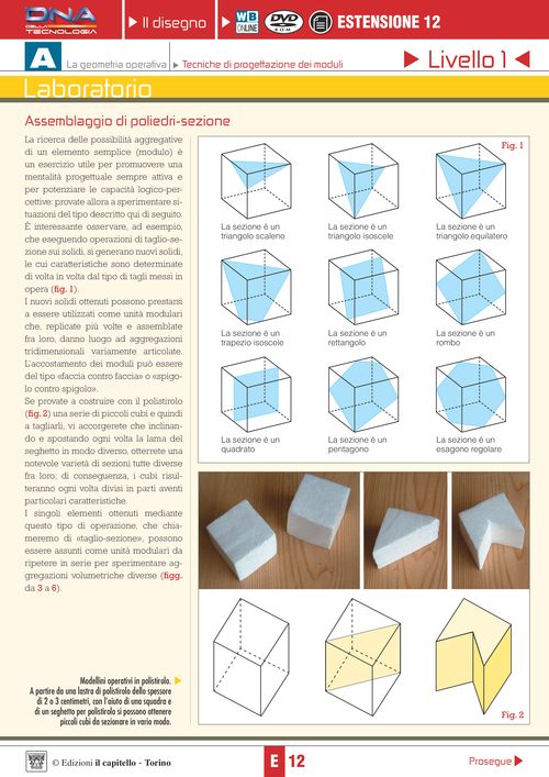 Assemblaggio di poliedri-sezione
