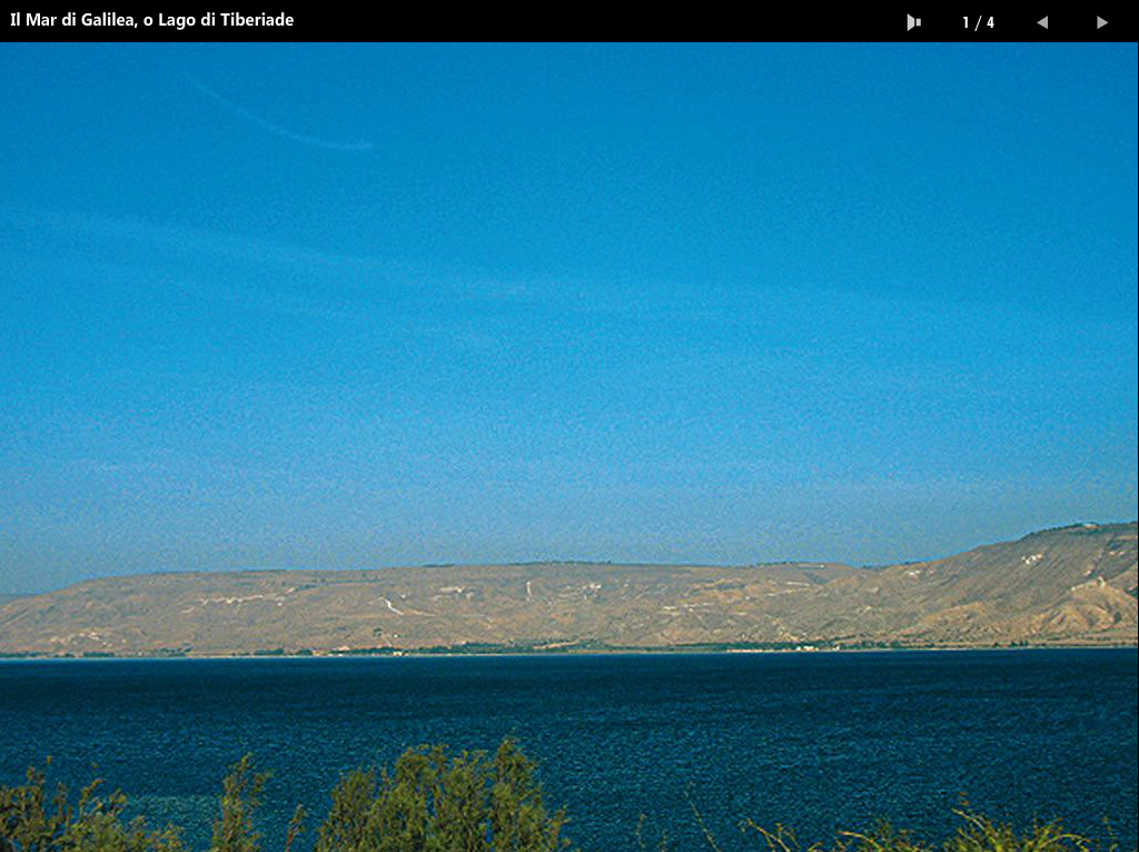 Il Mar di Galilea o Lago di Tiberiade