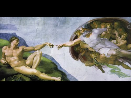 La creazione di Adamo di Michelangelo Buonarroti