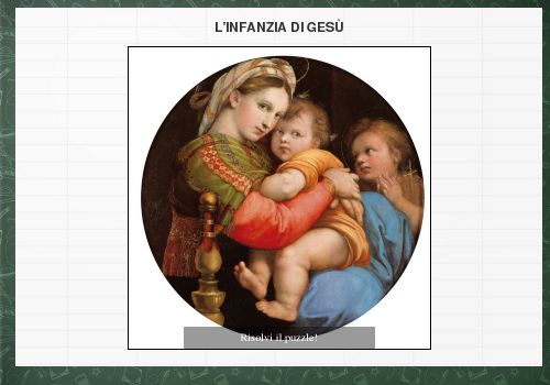 L'infanzia di Gesù - Raffaello Sanzio, Madonna della Seggiola
