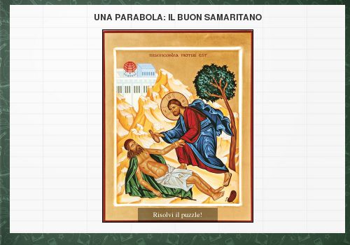 Una parabola: il buon Samaritano - Monastero di Bose, Il buon Samaritano (riproduzione di icona bizantina)