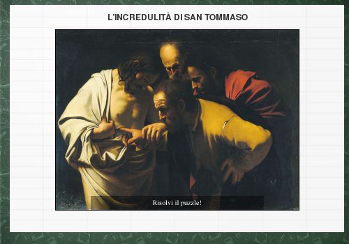 L'incredulità di san Tommaso - Caravaggio, Incredulità di san Tommaso