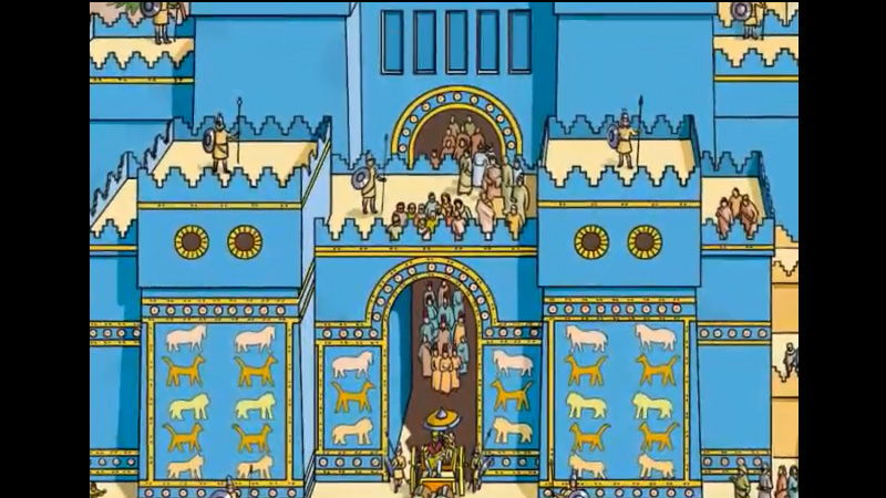 La porta di Ishtar a Babilonia