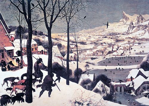 P. Bruegel il Vecchio, Cacciatori nella neve