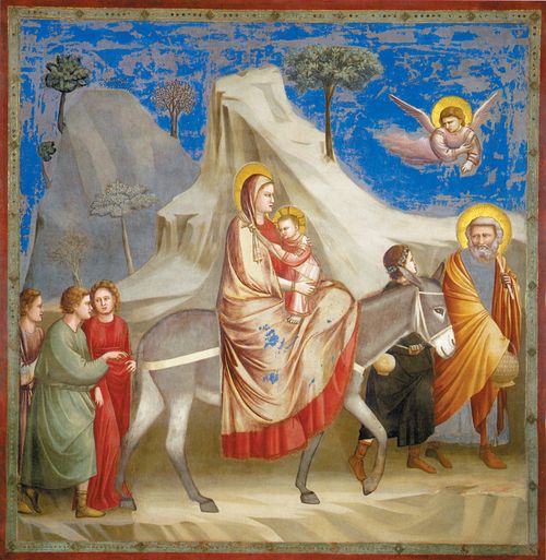 Giotto, La fuga in Egitto