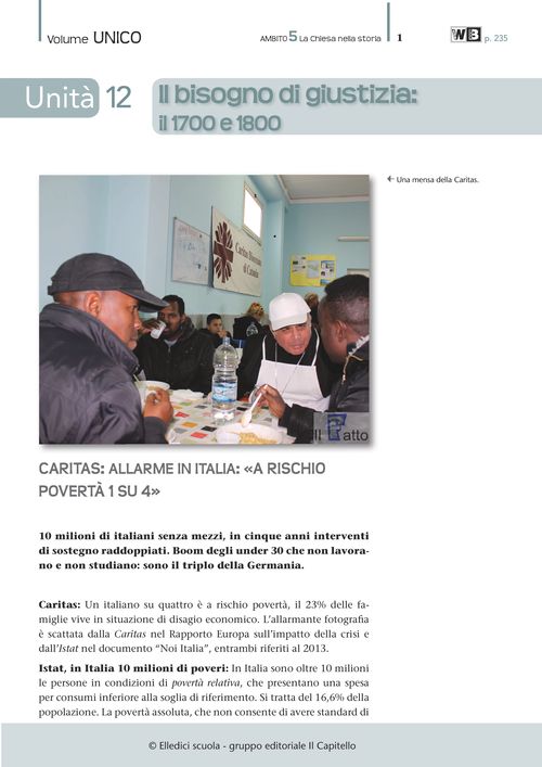 Caritas, allarme in Italia: «A rischio povertà 1 su 4»