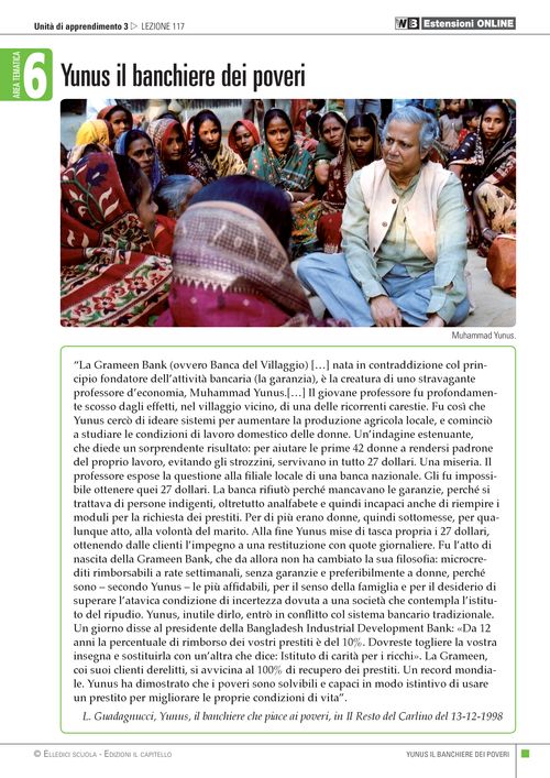 Yunus il banchiere dei poveri