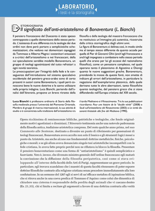 Lab 62 - Il significato dell’anti-aristotelismo di Bonaventura (L. Bianchi)