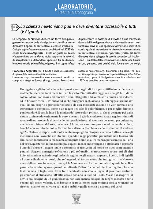 Lab 54 - La scienza newtoniana può e deve diventare accessibile a tutti (F. Algarotti)