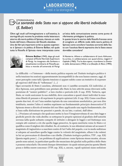 Lab 89 - Spinoza: La sovranità dello Stato non si oppone alla libertà individuale (E. Balibar)