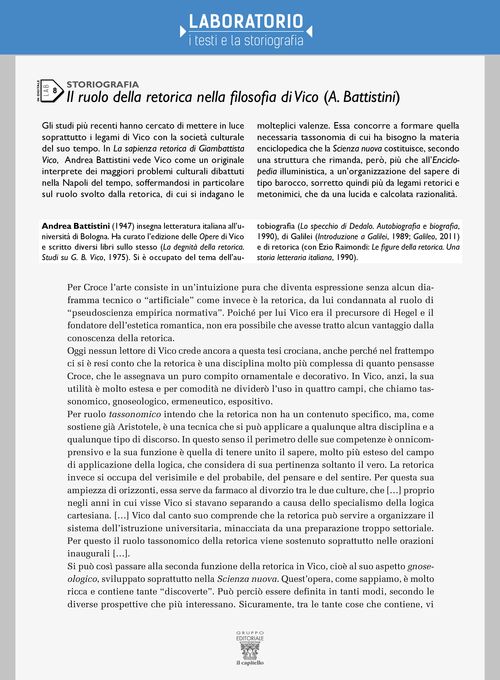 Lab 8 - Il ruolo della retorica nella filosofia di Vico (A. Battistini)