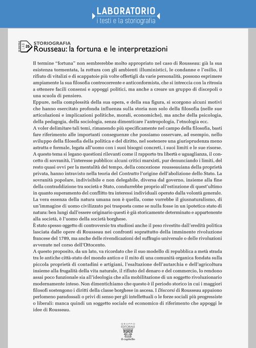 Lab 26 - Rousseau: la fortuna e le interpretazioni