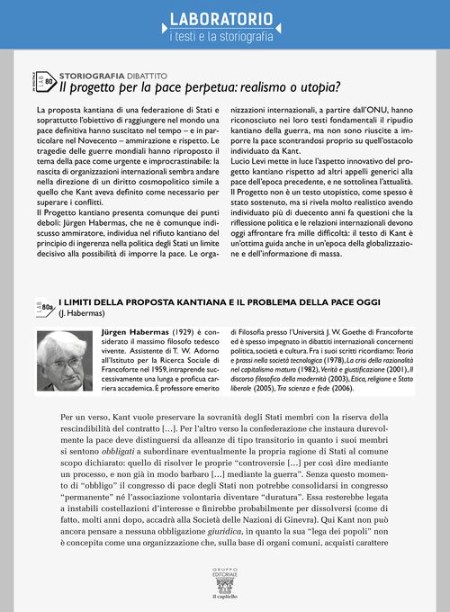 Lab 80 - Il Progetto per la pace perpetua: realismo o utopia?