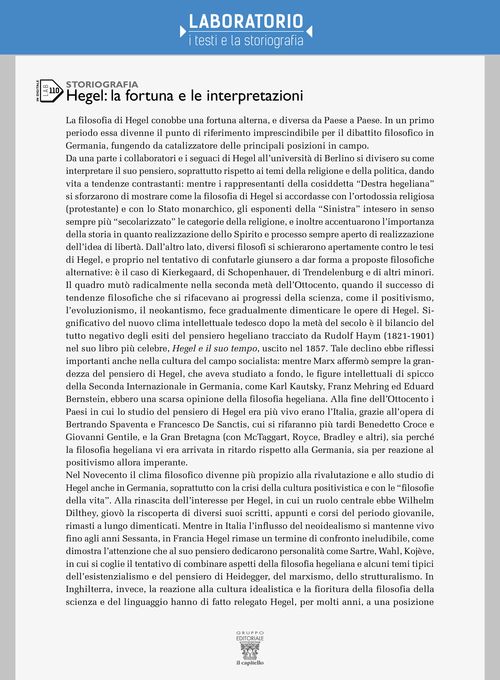 Lab 110 - Hegel: la fortuna e le interpretazioni