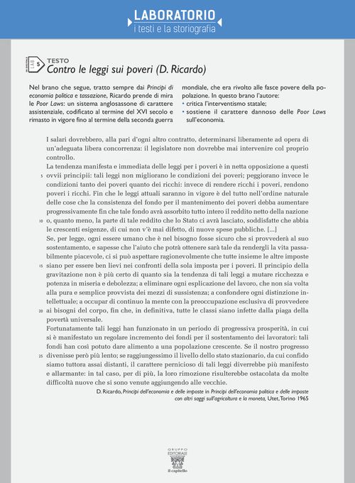 LAB 5 - Contro le leggi sui poveri (D. Ricardo)
