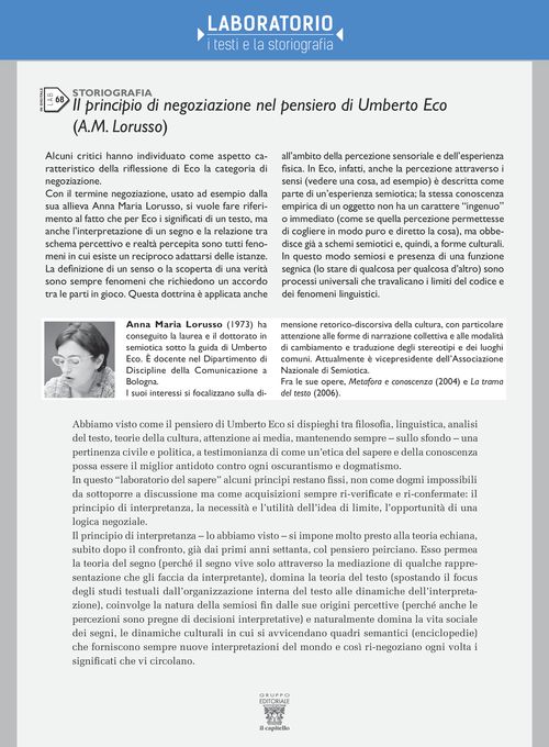LAB 68 - Il principio di negoziazione nel pensiero di Umberto Eco (A. M. Lorusso)
