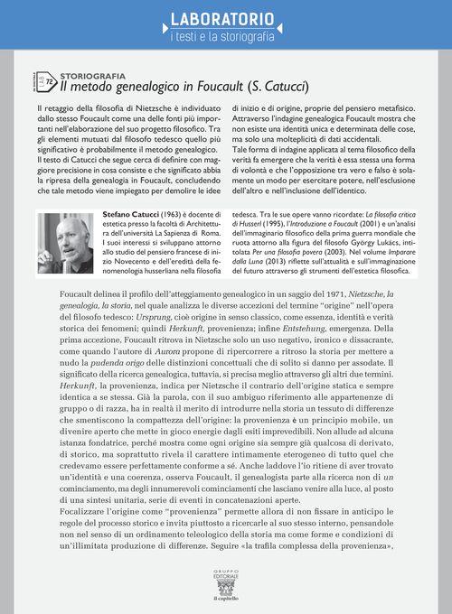 LAB 72 - Il metodo genealogico in Foucault (S. Catucci)