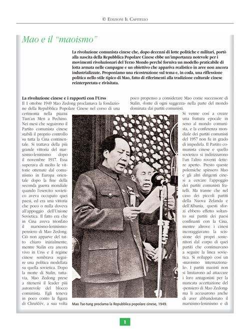 Mao e il “maoismo”
