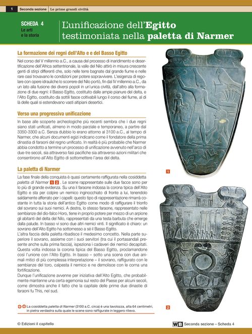 L’unificazione dell’Egitto testimoniata dalla paletta di Narmer