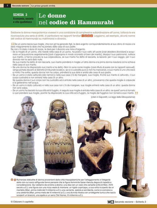 Le donne nel codice di Hammurabi