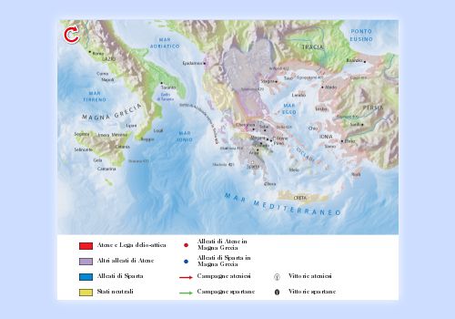 Schieramenti e battaglie della Seconda guerra del Peloponneso