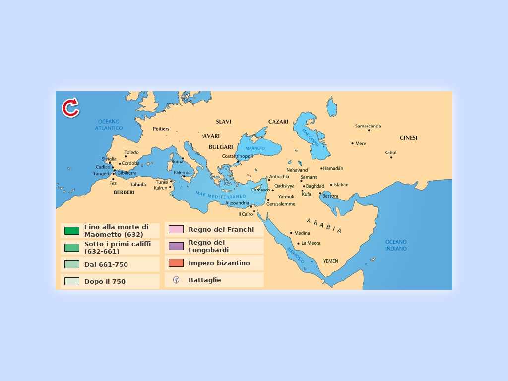 Le conquiste islamiche dal VII al IX secolo