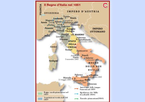 Il Regno d’Italia nel 1861