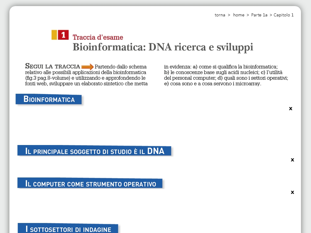 Bioinformatica: DNA ricerca e sviluppi