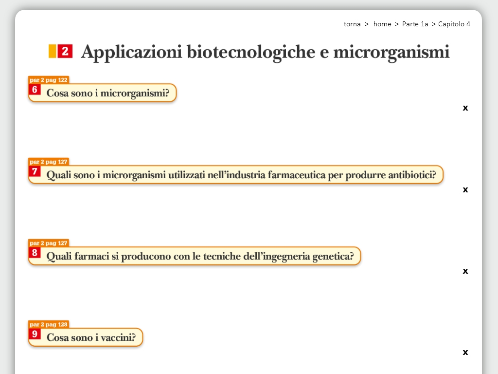 Applicazioni biotecnologiche e microrganismi