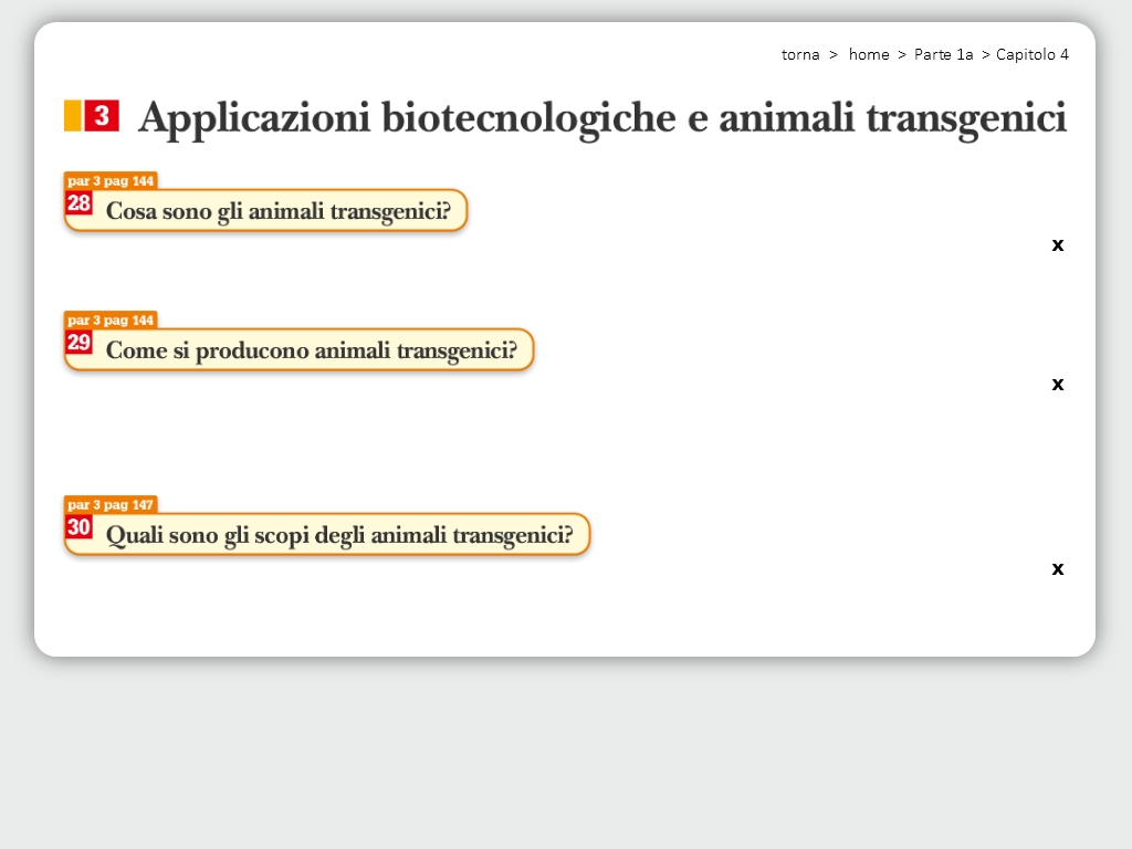 Applicazioni biotecnologiche e animali transgenici