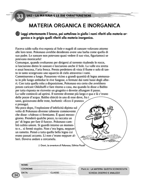 Materia organica e inorganica