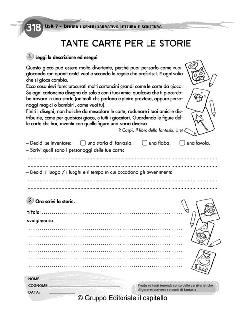 TANTE CARTE PER LE STORIE