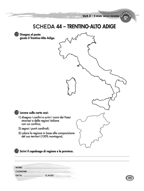 Il Trentino-Alto Adige sulla carta