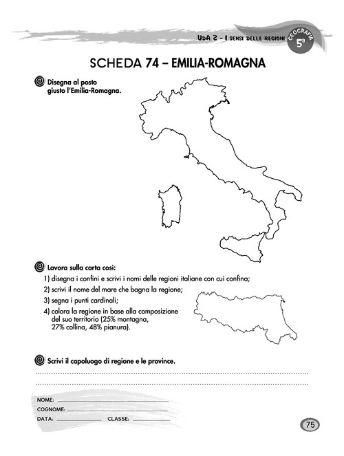 L'Emilia-Romagna sulla carta