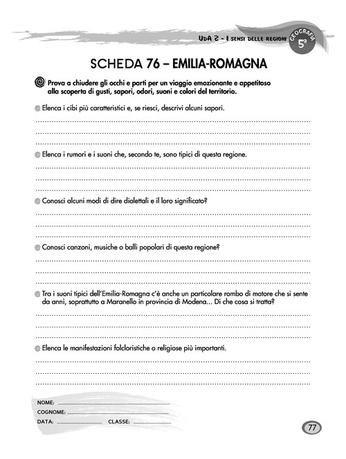 L'Emilia-Romagna attraverso i cinque sensi