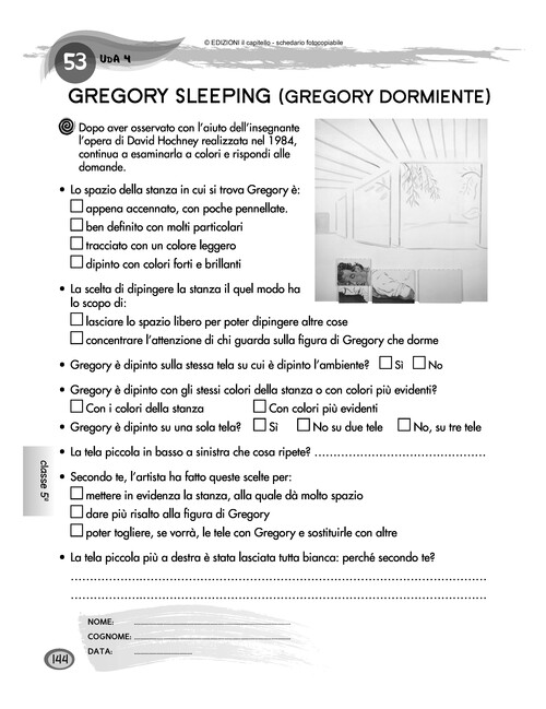 Gregory Sleeping