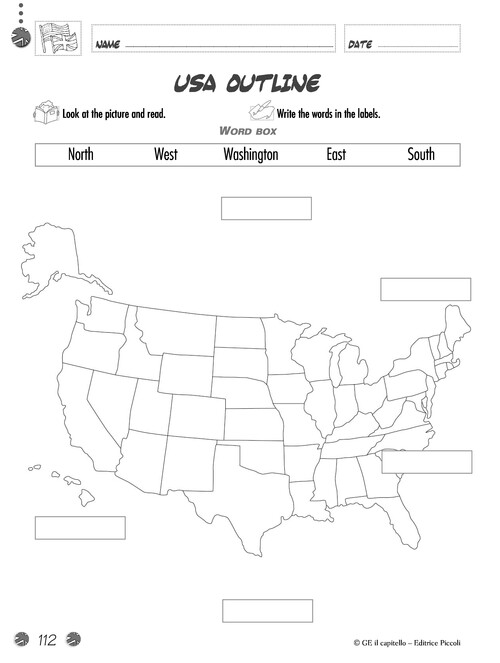 USA outline