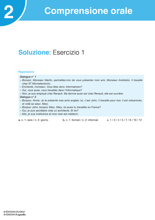 Soluzione - Exercice 1