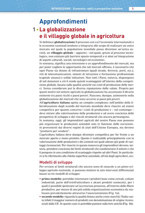 La globalizzazione e il villaggio globale in agricoltura